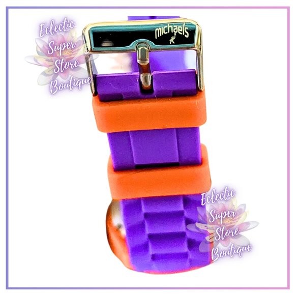 Girl's Purple and Orange Swim Diver Michael's Watch - Picture 5 of 13